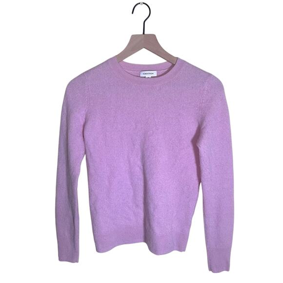 NORDSTROM quiet luxury pink cashmere sweater XS - Picture 1 of 5